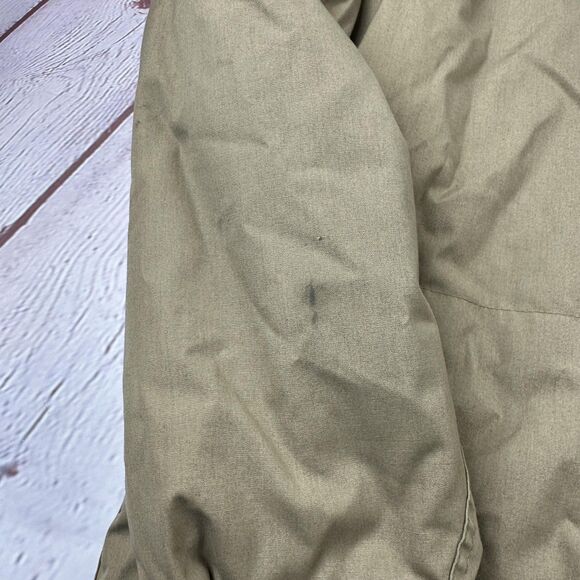 Vintage L.L.Bean Jacket Mens Large Tan Wool Lined Field Coat Parka USA 80s - Picture 12 of 14